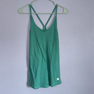 Victoria's Secret Green Tank Top with Racerback Design